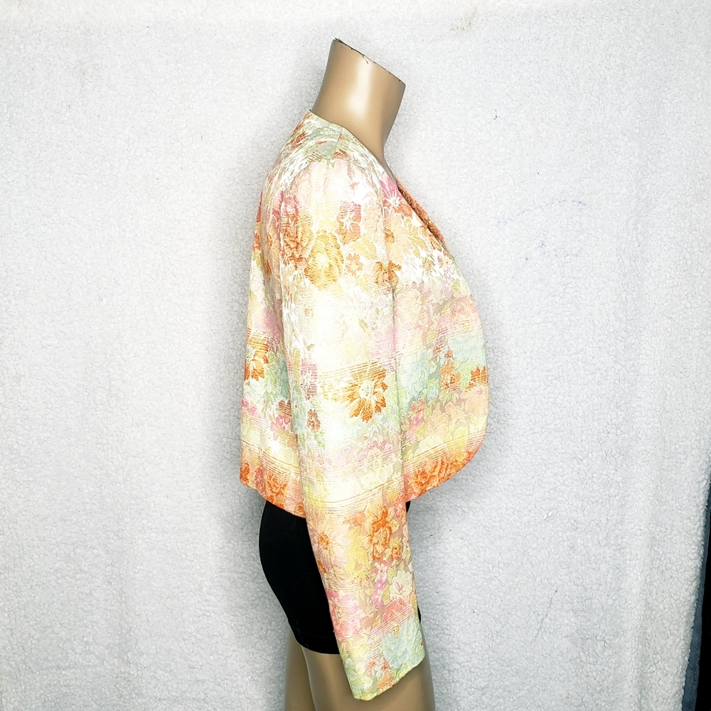 Vintage lorch blazer floral size 8 - Picture 4 of 6